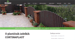 Desktop Screenshot of cortinaplast.si
